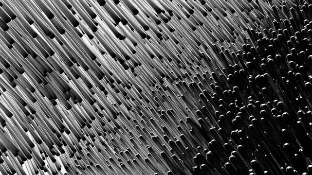 grey motion design. 3d animation of tentacled sea creature close up. background for social, reel, short mobile screen