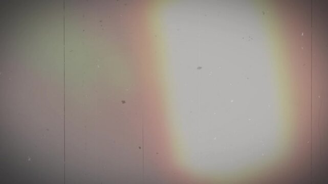 Old film with scratches, light leaks and dust. 4k video