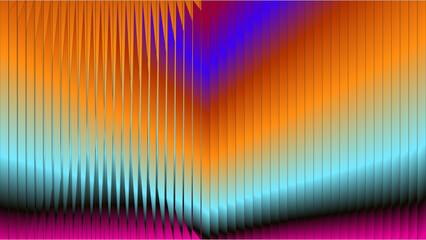"Vibrant Abstract V-Shaped Gradient Lines – Symmetrical Digital Art Background"