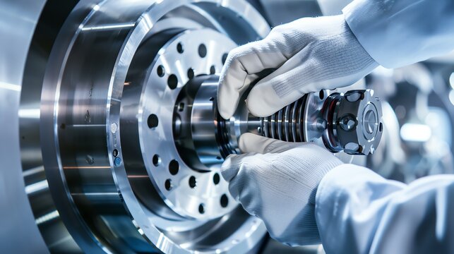 Precision engineering in manufacturing process.