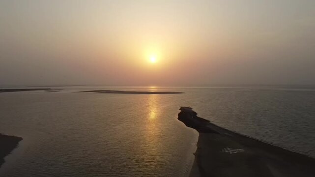 Sunset over the Coastal Waters of Al Khobar