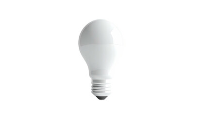 A bright, white, spherical LED bulb sits against a stark black background