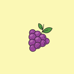 vector illustration of grapes