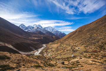 Bhote river valley. Sagarmatha National Park, Nepal