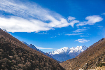 Bhote river valley. Sagarmatha National Park. Nepal