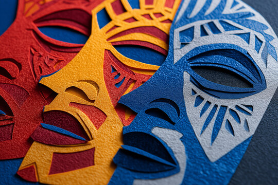 Paper-Cut Barranquilla Masks &mdash; Colombian Carnival Art