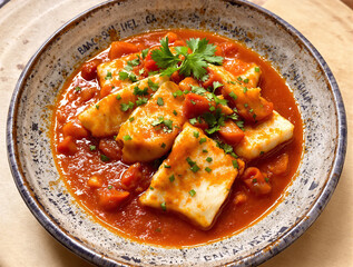 Bacalao a la Vizca&iacute;na &ndash; Basque Cod in Tomato Sauce