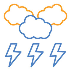 Cloud thunder Icon