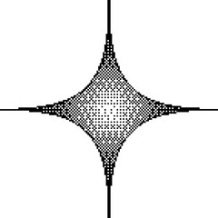 8-bit abstract halftone pixel art vector graphic
