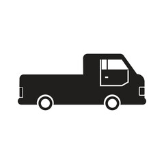Truck Icon . Solid line and glyph icon