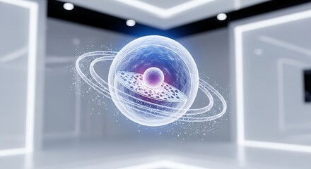 Global computer network and digital communication concept illustration