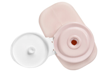 Opened bottle isolated