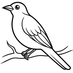 Obraz premium vector illustration of a bird