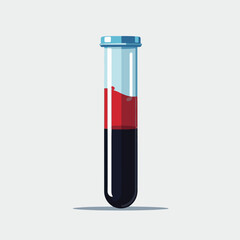 blood test tube illustration vector