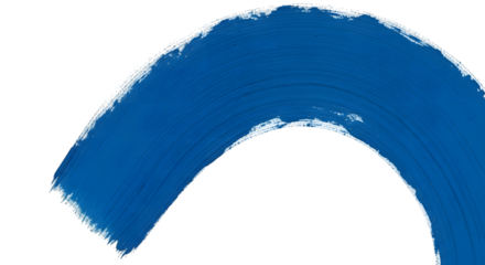 Abstract close up of a torn blue paper edge against a stark black background with textured detail