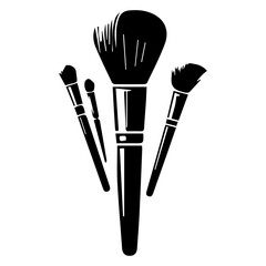 Makeup Brushes Silhouette