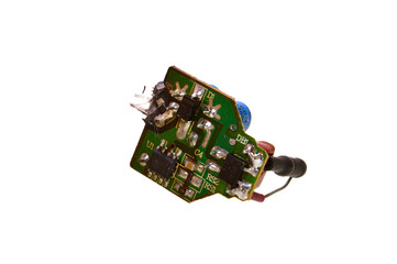 electronic board isolated on white background