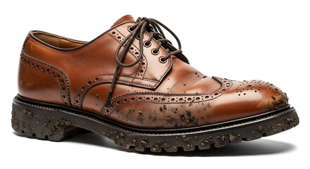 Classic Men's Leather Oxford Brogue Shoes for All Seasons Outdoor Adventures