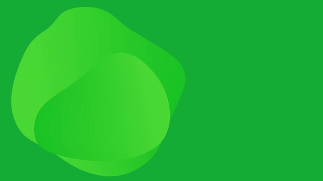 Abstract green background with smooth, flowing organic shapes and copy space.