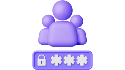 secure group login, user access security, privacy password protection, protected account access, secure user authentication, group login interface, password entry lock, digital identity safeguard