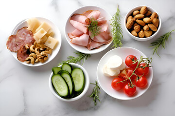 salad with vegetables