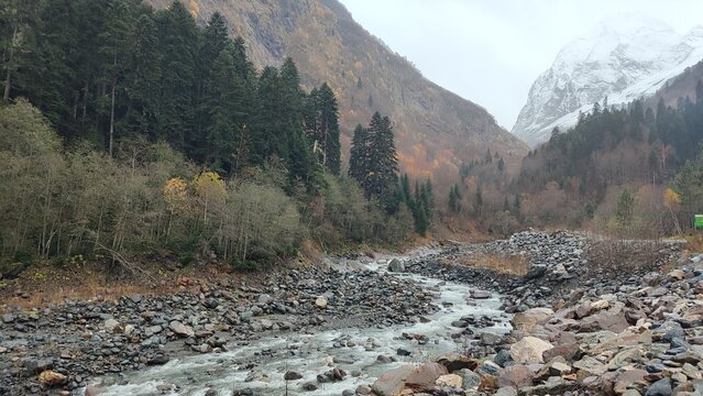 river in the mountains