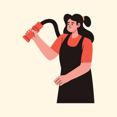 Illustration of an Pet Grooming hair dryer