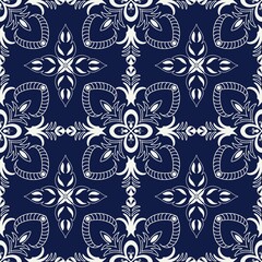 seamless floral pattern ,background ,wallpaper ,textile ,navy blue