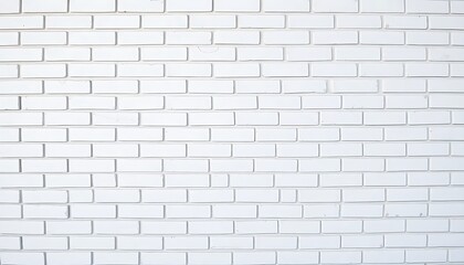 White Brick Wall Rectangular Brick Pattern Simple Design