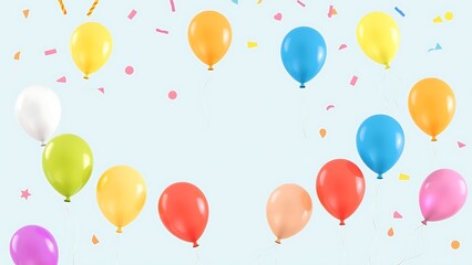 Festive Balloons Celebration Background