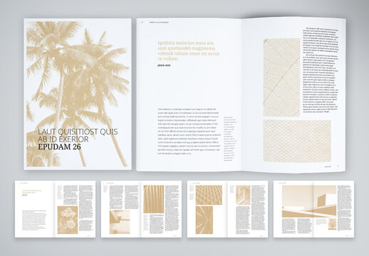 Warm Neutral Editorial Magazine