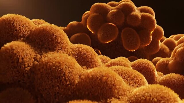Microscopic Cluster: Cellular Growth and Biological Structure