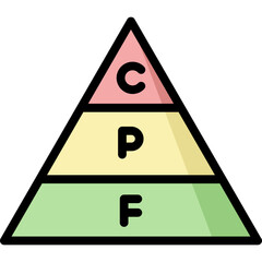 diet icon illustration design with filled outline