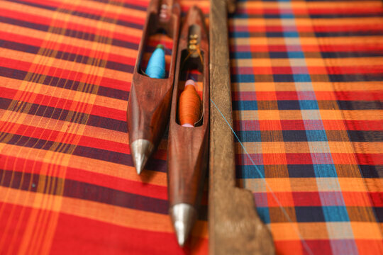 Indian traditional handloom shuttles also known as weaving shuttles