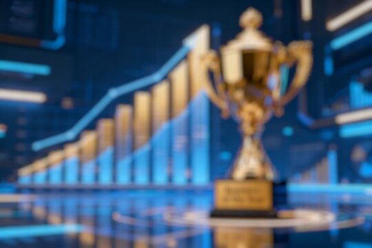 This year's business trophy with soaring graphics on the back screen