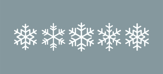 beautiful snowflake vector illustration with white pattern on blue background perfect for winter holiday design decoration and seasonal artwork
