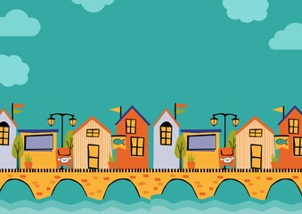 vector illustration of a city