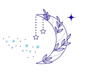 Crescent Moon Canvas Print Landscape 