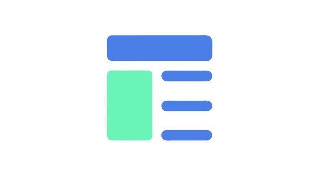 Clean website wireframe layout featuring a simple design aesthetic