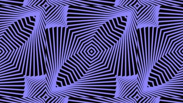 Purple spiral geometric pattern with rotating lines