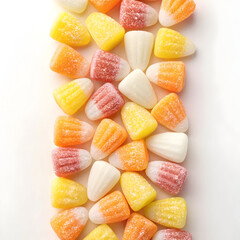 sweet corn candy vertical background