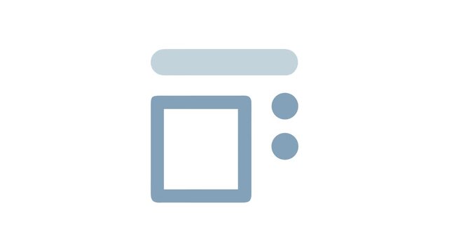 Minimalist Icon Layout Design with Gray on White Background