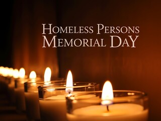Remembering lives lost a candlelit tribute for homeless persons memorial day