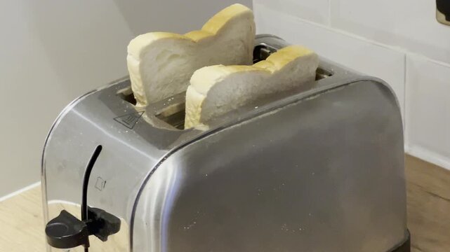 Toast bouncing out of toaster