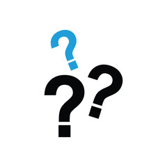 Question mark icon design template isolated illustration
