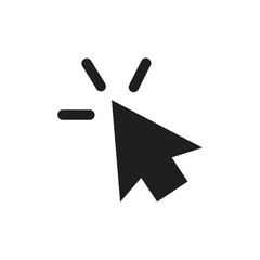 Pointer icon design template isolated illustration