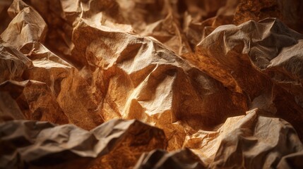 Textured crumpled paper with warm lighting effects.