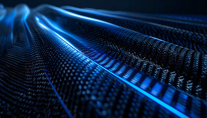 Abstract Technology Waves: A mesmerizing display of abstract blue waves, rendered with intricate detail, suggest the cutting-edge of the digital frontier.