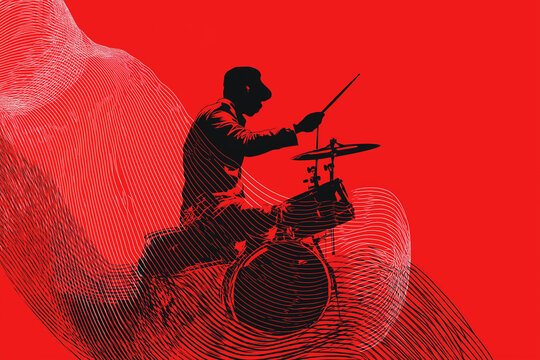 Minimal Drummer Vector — Barranquilla Carnival Energy