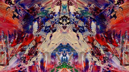 Abstract art background . Hand painting artwork on canvas .